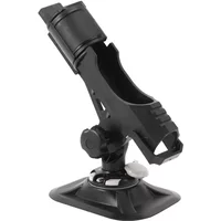 Adjustable 360° Swivel Fishing Rod Holder Mount for Kayak Canoe Boat, Corrosion-Resistant Rotating Rod Stand with Quick-Release