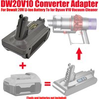 HAKSINKY DW20V10 Vacuum Cleaner Battery Converter for Dewalt 20V Li-ion Battery Convert To for Dyson V10 Animal Vacuum Cleaner