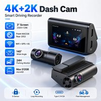 XFY For Sony Dashcam Front and Rear 4K+2K HDR Dual Dashcam STARVIS 2 Night Vision Voice Control Built-in 128G 5.8Ghz WiFi 2026