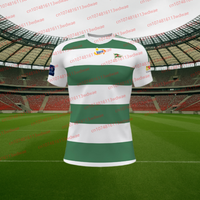 AliExpress NONE Polish Football Men Football Jersey Poland Quick Drying Lechia Gdańsk Jersey Home 25 Soccer Adult/KID Jersey Kit