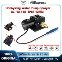 Hobbywing Combo Pump 8L Brushless Water Pump 12mm 10A 12-14S IP67 Sprayer System Pump for Agriculture UAV