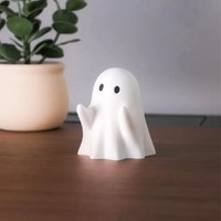 Cute Ghost Resin Pen Holder – Home and Office Desktop Stationery Holder, Halloween Gift