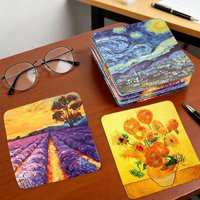 Nordic style oil painting Eyeglass cloth,eyeglass cleaning cloth, eyeglass case,Lens cleaning cloth,anti-fog lens cloth