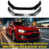 Kit de carrosserie extérieur 3 pièces : Spoiler de pare-chocs avant, séparateur de pare-chocs inférieur pour Volkswagen Scirocco MK3 Rline GTS 2008-2014