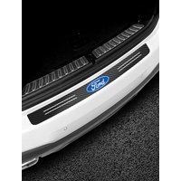 Car Carbon FiberTrunk Tail Bumper Protector Stickers Accessory For Ford Ranger Focus Kuga Mustang ST Transit Mondeo Fusion Fiest