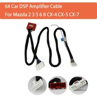 6# Car DSP Amplifier Cable For Mazda 2 3 5 6 8 CX-4 CX-5 CX-7 ISO PLUG Special-Tail Line Socket Plug And Play Wiring