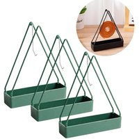 1/3Pcs Mosquito Coil Holder with Ash Tray, Coil Incense Storage Rack Repellent Incense Triangular Rack For Bedroom Patio