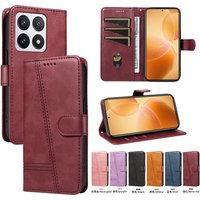 Magnetic Wallet Flip Leather Case For Xiaomi 17T 17 15T 15 14 14T 13 13T 12 12T 11 11T Pro Ultra Phone Cover Shockproof T LINE