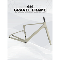 AliExpress FARAOLL G50 T1000 Carbon Gravel Bicycle Frameset 700C*50C UDH Thread T47 86.5 Storage Box Hidden Cable 160/180 Disc Brake Compatible