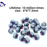 5PCS/10PCS KAILH 6 * 6 * 7.3mm square silent mouse micro switch Thundersnake Logitech M330M220M590 button accessory