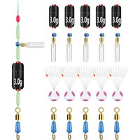DNDYUJU 20pcs/lot Lead Sinker Fishing Accessories Fishing Set Head Weight Sinkers Space Bean Connector 1.5g-4.0g Fishing Tackle
