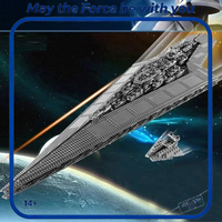 Neues 3152-teiliges MOC Super Star Destroyer Modell, großes Sci-Fi-Raumschiff-Bauset, kreatives Spielzeug für Erwachsene, kompatibel mit Legoed.