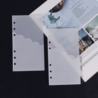 A6 5Pcs PP Double-Layer Transparent Index Divider For Binder Planner Notebook Stationery Notebook Paper Divider Accessories