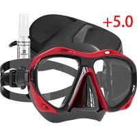 Customize +1.0 to +5.0 Hyperopia Diving Mask Farsighted Tempered Glass Lenses, Gear for Men Women, Antifog Spray