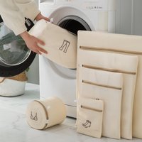 Ensembles de sacs à linge pour Machines à laver, broderie, maille Fine, organisateur de sous-vêtements, panier de nettoyage des vêtements, protection Anti-déformation