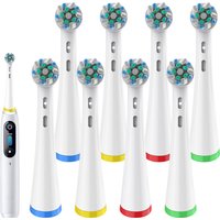 4/8/12pk Cross Clean Replacement Brush Heads Compatible with Oral B iO 2/3/4/5/6/7/7G/8/9/10 Series Electric Toothbrush