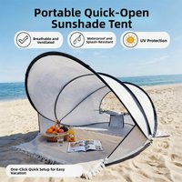 Portable Automatic up Camping Tent Easy Setup Waterproof Sunshade Windproof Beach Picnic Shelter Lightweight Outdoor Gear