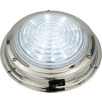 12V Stainless Steel LED Dome Light 5.5" for Boat, Marine & RV Cabin Ceiling, Bright and Durable