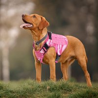 Pink Camo Tactical Dog Harness for Small Medium Large Dogs No Pull Adjustable Working Training Easy Control Pet Vest