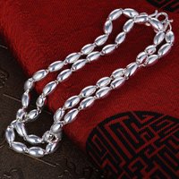Fine Silver Pure 999 Ball Chain Real 925 Sterling Silver Necklace Beaded Link for Women Man 60cm 80cm Jewelry Trendy Classic
