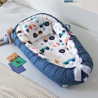 0-2Years Newborn Travel Folding Baby Nest Lounger Portable Co-Sleeping Nursery Bassinet Bumper Crib Infant Cradle Cot