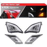 Combo Front Led Side Marker Lights W/ Corner Lights For Toyota GT86 FT86 Scion FR-S 2013-2016 White Position Amber Turn Signal