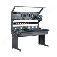 Anti-static Workbench with Lamp, Circuit Test Electronics Laboratory Maintenance Tin Welding Industrial Operation Table