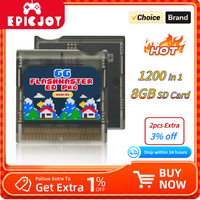 EPICJOY Game Gear Cartridge 2026 New Upgrade FlashMaster Cart With 8GB TF Card 1200+ Games For Original Sega Game Gear Console