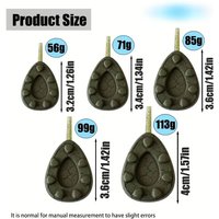 2/3/4pcs Carp Fishing Weights and Sinkers, Camouflage Lead Weights for Efficient Fishing, Essential Gear for Carp Fishing, Perfe