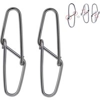Fishing Double Lock Diamond Pin Stainless Steel Anti-Lost Fishing Clip High Strength Corrosion Resistant for Saltwater Fishing