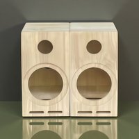 HIFI 6.5-inch Empty Speaker Box,Two Way Real Soild Wood Speaker Box/Case/Cabinet Bookshelf Speaker Empty Speaker Housing 146mm