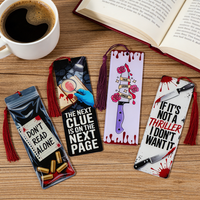 True Crime Acrylic Bookmark Horror Book Accessory Aesthetic Stationery Reading Supplies Office Supplies