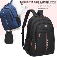 Functional Multi-pocket Backpack, Secure Zip Closure Nylon Daypack Suitable for Hiking, Weekend Trips and Office Work