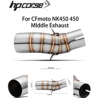 AliExpress NONE Slip On For CFMOTO 450SR 450 NK SR 2022 2023 Motorcycle Exhaust Muffler Escape Moto Modify 51mm Middle Link Pipe Bike Tube