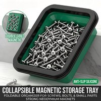 Magnetic Tray Silicone Organizer Screws With Compartments Bowl Tool Collapsible Box Storage Plastic Part for Plumber