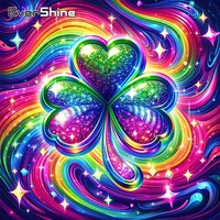 Evershine Diamond Embroidery Landscape Pattern For Adults Beginners Painting Four-Leaf Clover DIY Diamond Mosaic Home Decoration