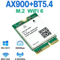 WiFi 6 Bluetooth 5.4 M.2 Network Card WDP-AX900 2.4G&5GHz Wireless Adapter For Laptop Computer Windows 10/11