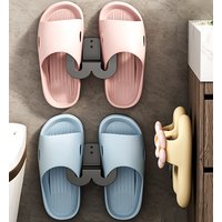 3pcs Bathroom Slipper Rack Slippers Hanging Shelf Storage Organizer Toilet Shoes Rack Simple Bathroom Storage Hook