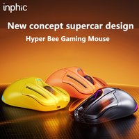INPHIC Hyper Bee Wireless Gaming Mouse Ergonomic 500mA battery Level Display Computer Mouse Supercar Design Appearance