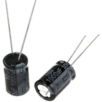 50pcs 1000uF 10V 1000MFD 10Volt 8*12mm Aluminum Electrolytic Capacitor Radial 1000mf10v 1000uf10v 10v1000mf 10v1000uf