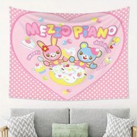 Kawaii Pastel Tapestry Wall Hanging, Premium Polyester 2D Flat Print, Cute Aesthetic Decor for Bedroom Nursery, Perfect Gift for