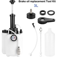 Car Manual Brake Fluid Bleeder Kit 3L Brake oil replacement Tool Vacuum Brake Pressure Fluid Pump Oil Change Tools