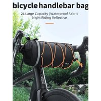 AliExpress ESLNF Bicycle Front Tube Bag Rainproof Large Capacity Handlebar Bag Portable Shoulder Bag Multifunctional Reflection Bike Bag