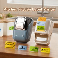 Niimbot B1/B21 Kabelloser Bluetooth-Etikettendrucker mit Gefrierschrank-Etikett für die Lebensmittelaufbewahrung in Küche, Kühlschrank