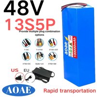 100% 48V 13s5p 100ah Lithium Battery Pack 48v 100000mAh 250W-2000W Citycoco Motorized Scooter Batteries Built in 50A BMS