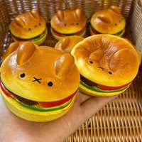 Squishy Hamburger Stress Ball Autism Sensory Toy Stress & Anxiety Relief Toys Pinch Decompression Toy for Adult Wholesales