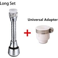 1Set Booster Nozzle Extender 360 Degree Faucet Anti Splash Head Water Saver Rotating Bubbler Universal Dual Mode Filter Nozzle