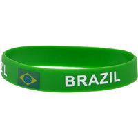 1 PC Flag Logo Silicone Bracelet Football Team Events Party Giveaways Wristband Sports Bangle