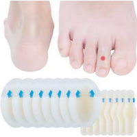 10pcs Adhesive Hydrocolloid Gel Blister Plaster Heel Anti-wearing Heel Sticker Pedicure Patch Plaster Foot Care Tools
