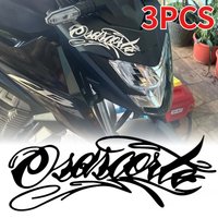 AliExpress NONE 3PCS Funny Motorcycle Stickers, Self-Adhesive Waterproof Vinyl Decals for Helmet, Fuel Tank, Windshield, Fender & Bicycle